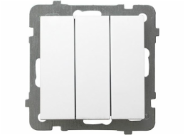 Ospel Triple switch AS 10AX 250V bílý (LP-13G/m/00)
