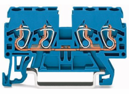 WAGO 4-WIRE Rail Connector 2,5mm2 Blue (870-834)