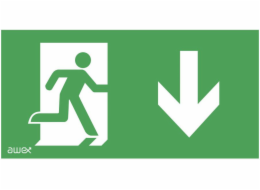 Awex pictogram Man in the Door Arrow dolů 150 x 300 mm (PD27)