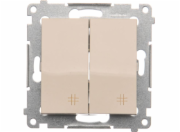 KONTAKT-SIMON Cross Connector Simon 54 Double 10AX 250V Cream (DW7/2,01/41)