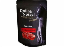 Dolina Noteci Premium Sterilised Hovězí miska - vlhké krmivo pro sterilizované kočky - 85g