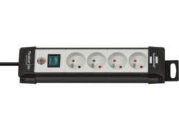 Brennenstuhl Premium-line Power Strip 4 Sockets 1,8 m White and Black (001549990000)