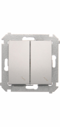 Kontakt - Simon Double Silver Mat - DW6/2.01/43 Schodiště