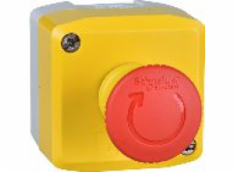 Elektrická kazeta Schneider s bezpečnostním tlačítkem přes přelomu 1R žluté IP65 (XALK178)