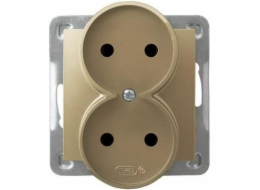 Ospel Inception Socket Double Gold Metallic (GP-2yr/M/28)