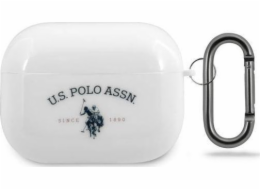 US Polo Assn USACAPTPUWH Lesklé ochranné pouzdro pro AirPods Pro bílé