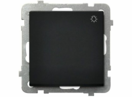 Ospel světelný spínač Sonata 10AX IP20 černá metalíza (LP-5R/m/33)
