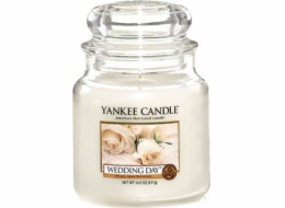 Svíčka ve skleněné dóze Yankee Candle, Svatební den, 410 g