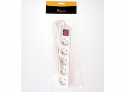 Libox Power Strip 5 zásuvek 1,5 m bílá (LB0085-1.5)