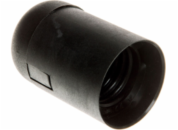 Kontaktní simon fobos E27 Izolační rám s hladkým pláštěm Black OT27-03T (TOF-27032TXX-010)