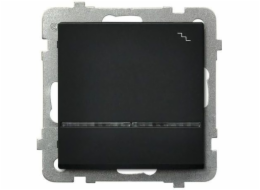 Ospel Single Sonata 16AX IP20 černý kovový spínač (LP-3R/m/33)