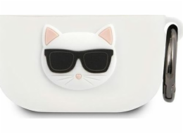 Karl Lagerfeld Case Karl Lagerfeld Klaca3silchwh Apple Airpods 3 Bílá/bílá silikonová chupeta