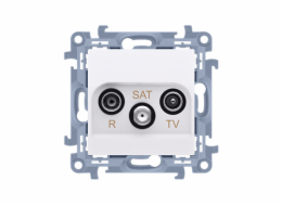 Kontaktní anténní hnízdo RTV-SAT Final 1db White (Cask.01/11)