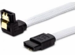 Savio Sata III kabel Savio Gak-03 0,3 m, bílý, úhlový, zlatý snap