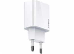 Nabíječka Upiams Djams Lock síť. 1XUSB-C T34 20W 5V-3A (pouze hlava) PD3.0 Rychlé nabíjení bílé/bílé CC118TC01 (US-CC118)