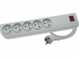 Power Strip Elgothech PSF3 Anti-Redevix 5 Sockets 1,5 m White (PSF3-501)