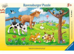 Puzzle 15 prvků milovníků sladkých zvířat