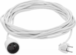 Prodlužovací kabel Elcan 1 Nest Z/U 10m White (PM-BW-1G-100)