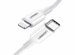 Ugreen USB -C kabel - Lightning 0,5 m bílá (6957303867479)