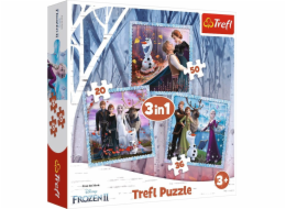 Trefl Puzzle 3v1 Magical Story Frozen II 34853