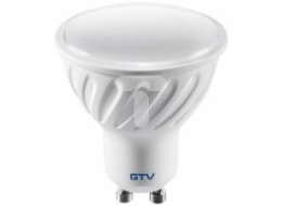 GTV LED žárovka SMD 2835 Neutrální bílá GU10 6W AC 220-240V 50-60Hz Úhel osvětlení 120 stupňů. 440lm 52Ma (LD-PC6010-40)