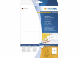 Herma Samolepící neprůhledné etikety A4, 105 x 148 mm, neprůhledný bílý matný papír, 100 ks (4229)