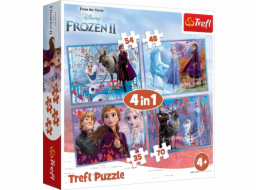 Puzzle 4in1 Land of Ice 2 (Frozen 2) - Cesta do neznáma