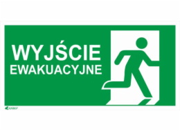Výstup evakuace desek Anro + značka E002 150 x 300 mm (IE5/A/FS/pouze)