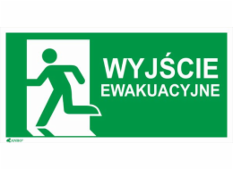 Výstup evakuace desek Anro + značka E001 150 x 300 mm (IE5/A/FS/pouze)