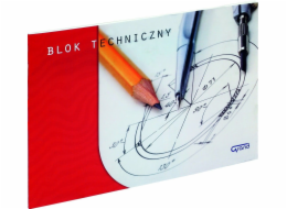 Velký technický blok A4 10k bílý
