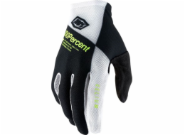 100% rukavice 100% celiové rukavice černá bílá fluo žlutá M (délka ruky 187-193 mm) (nové)