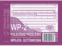 Michalczyk & Prokop Print Převodní příkaz vklad hotovosti A6, 1+1 kopie, M&P (38K006A)