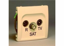 Kontakt-Simon BASIC RTV/SAT MODUL anténní zásuvka, průchozí, béžová - BMZAR-SAT10/P.01/12