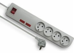 Power Strip Elgothech PSF2 Anti-Redevelopment 4 Sockets 3 M White (PSF2-403)
