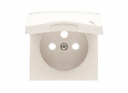 B.SQUARE MODULE WHITE SOCKET BOARD 1X Z/U WITH ONE PLATFORM FLAP