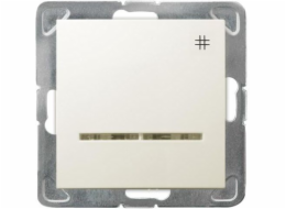 Křížový konektor Ospel Impresja s ecru podsvícením (LP-4YS/m/27)