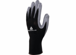 Delta Plus polyesterové rukavice z polyesterových nitrilových velikostí 10 černé a šedé (VE712gr10)