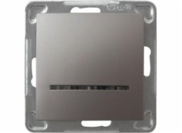Ospel Single switch Impresja s titanovým podsvícením (LP-1YS/m/23)