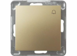 Ospel Impression Zvonkové tlačítko  zlatá metalíza (LP-6Y/m/28)