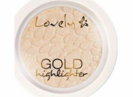 Lovely LOVELY_Gold Highlighter rozjasňující pudr na obličej