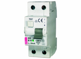 KZS- 2M B 16A/ 30MA/AC RESIDUAL CURRENT CIRCUIT BREAKER B 16A 1P+N 2M 30MA AC 10KA