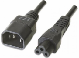 Manhattan Power Cable Manhattan Power Prodlužovací kabel C14 až C5 F/M 1,8 m černý