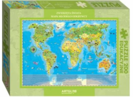 Artglob Puzzle 200 - Zvířata ve světě mladého průzkumníka