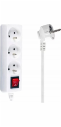 Libox napájecí lišta 3 zásuvky 5 m bílá (LB0081-5)