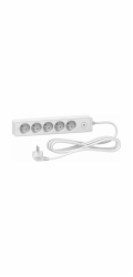 Schneider Electric Odace přepěťová ochranná lišta, 5 zásuvek, 3 m, bílá (ST9353W)