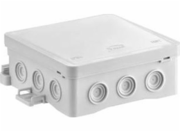 Simet SA Company Nástěnná krabice 100x40x100mm s integrovanou kabelovou průchodkou samosvorná série FASTBOX šedá IP54 NS7 35349102