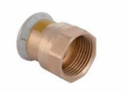 Geberit Mapress Kupfer plynový konektor 18mm, přechodový, s GW 1/2 (34684)