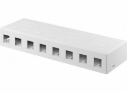 WENTRONIC Patch panel 8port, Keystone na stenu