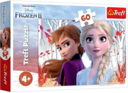 Trefl Puzzle 60 dílků Frozen 2 - Začarovaný svět Anny a Elsy