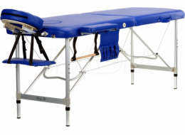Bodyfit hliníkové masážní lehátko, 2 sekce, modré (469)
